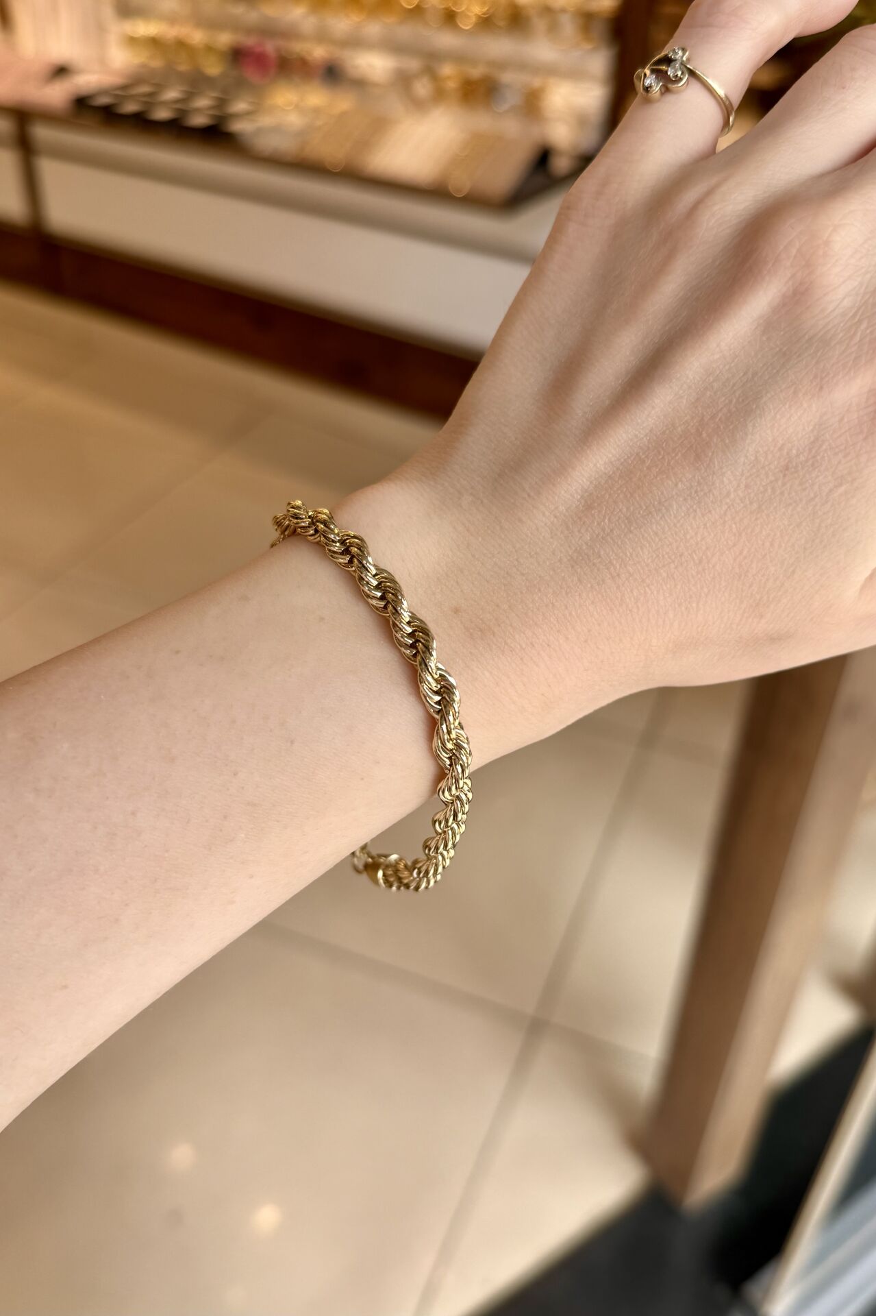 VIP Kalın Burgu Bileklik 20 cm 14K