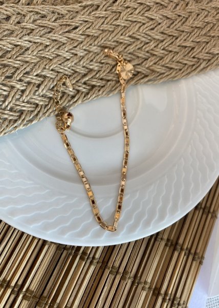 VIP Seri Ezme Pul Zincirli Bileklik 16 + 4 cm