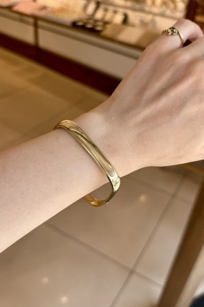 VIP Kare Kelepçe Bileklik 14K