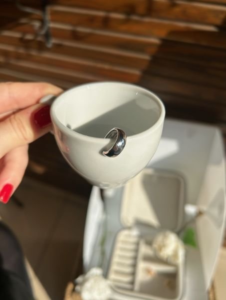 Geniş Kesim Sade Earcuff Kıkırdak Küpe Gümüş Renk