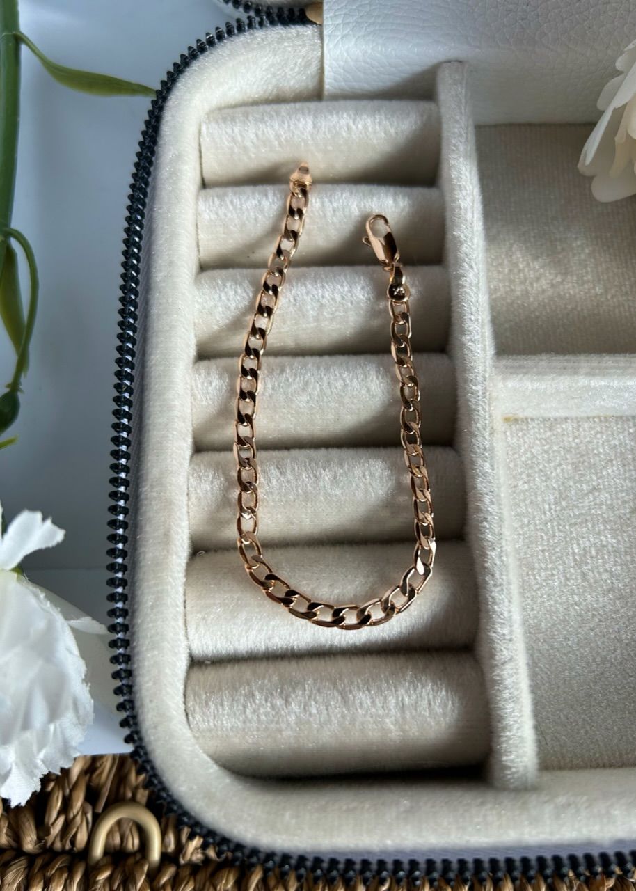 VIP Seri Ezme Zincir Bileklik 19 cm