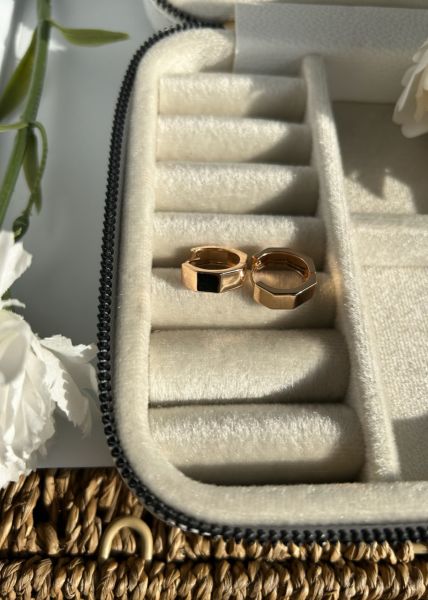 VIP Seri Kare Kesim Geometrik Halka Küpe