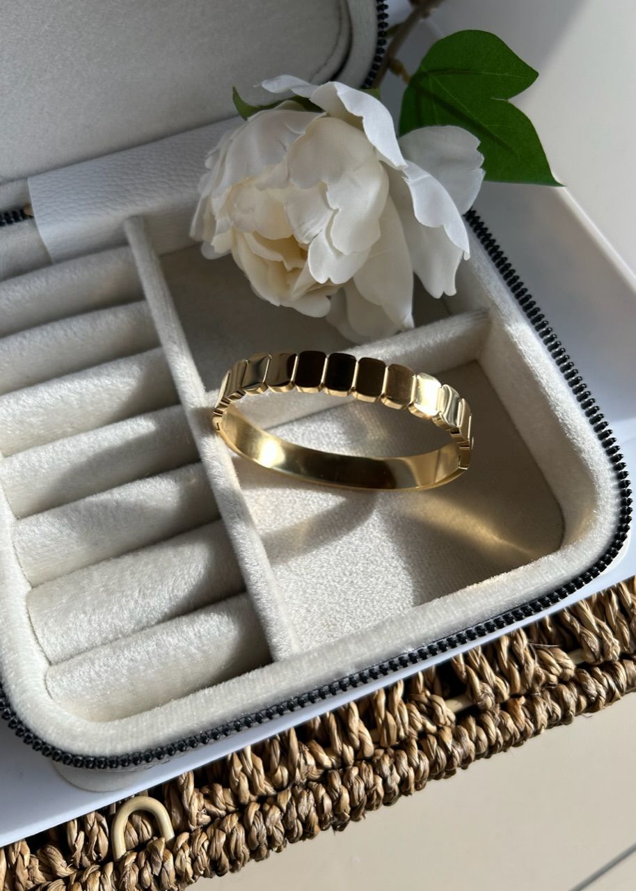 Çelik Sıra Petek Model Kelepçe Bileklik