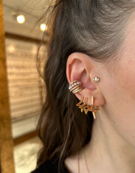 3' lü Set Yıldız Küpe