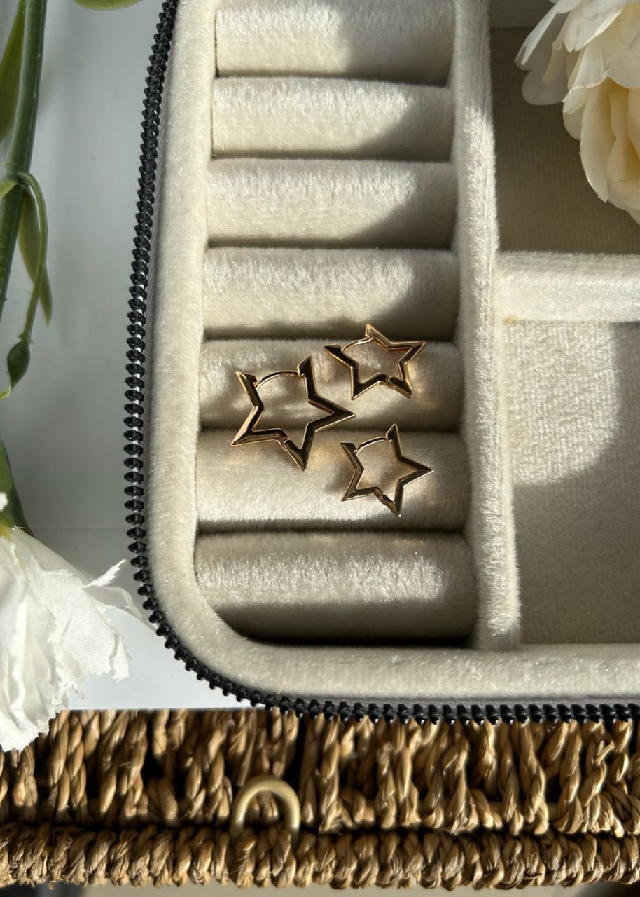 3' lü Set Yıldız Küpe