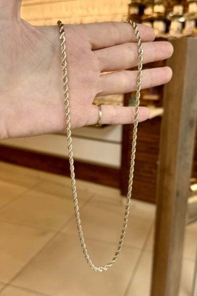 VIP Burgu Zincir Kolye 50 cm 14K