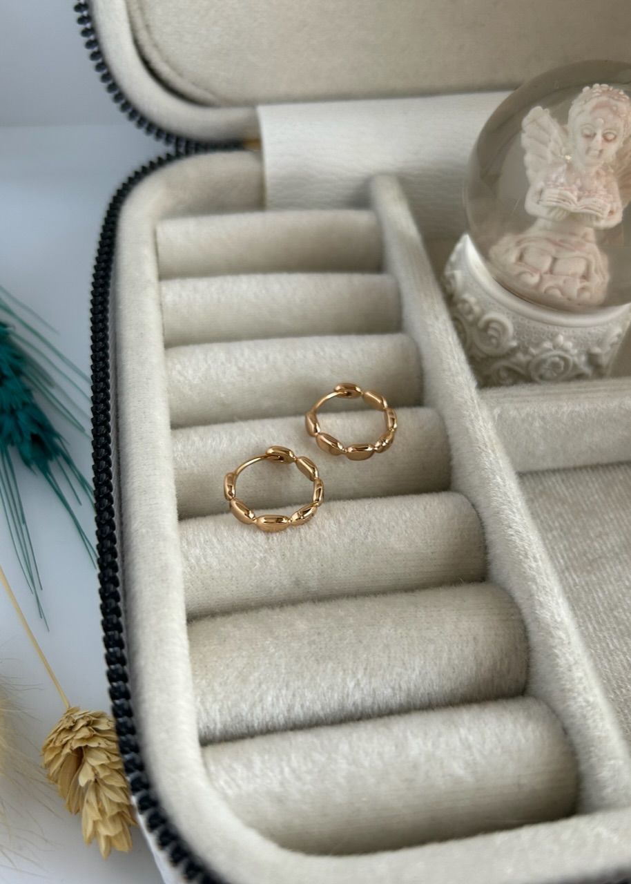 VIP Seri Sıra Arpa Model Halka Küpe