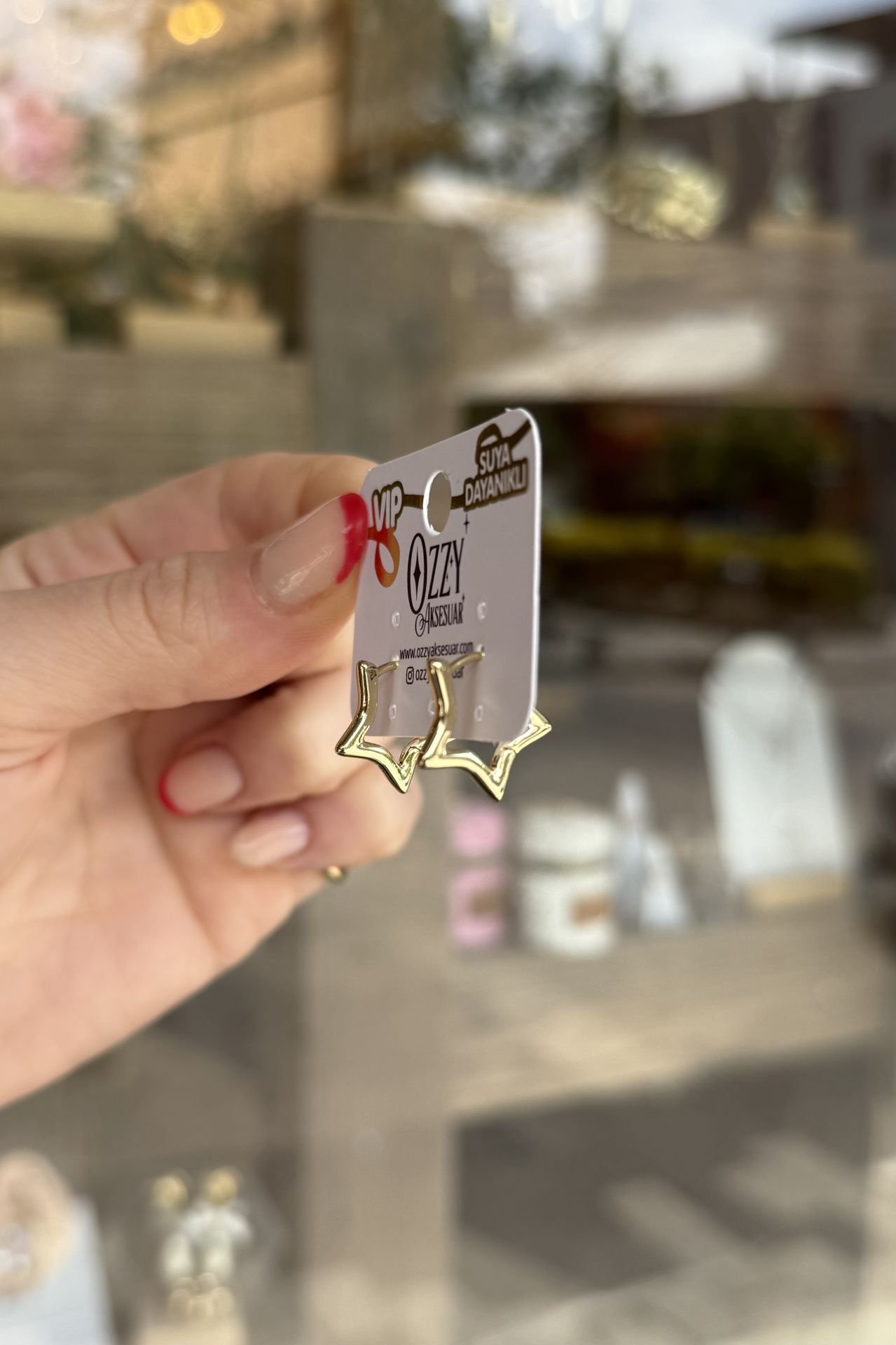 VIP 3 Boyutlu Yıldız Küpe 14K