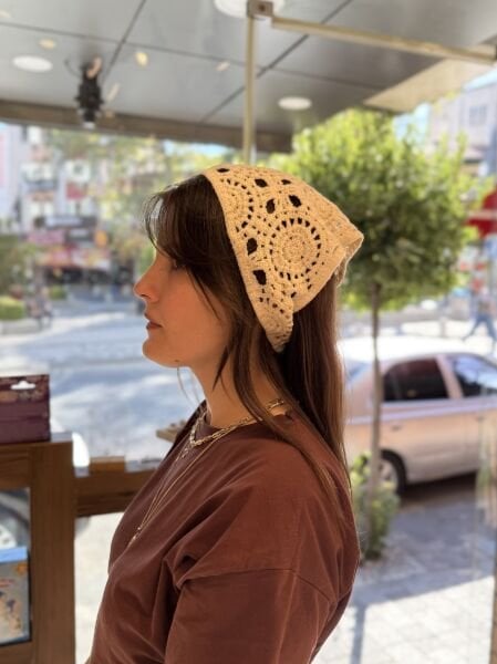 Örme Üçgen Bandana