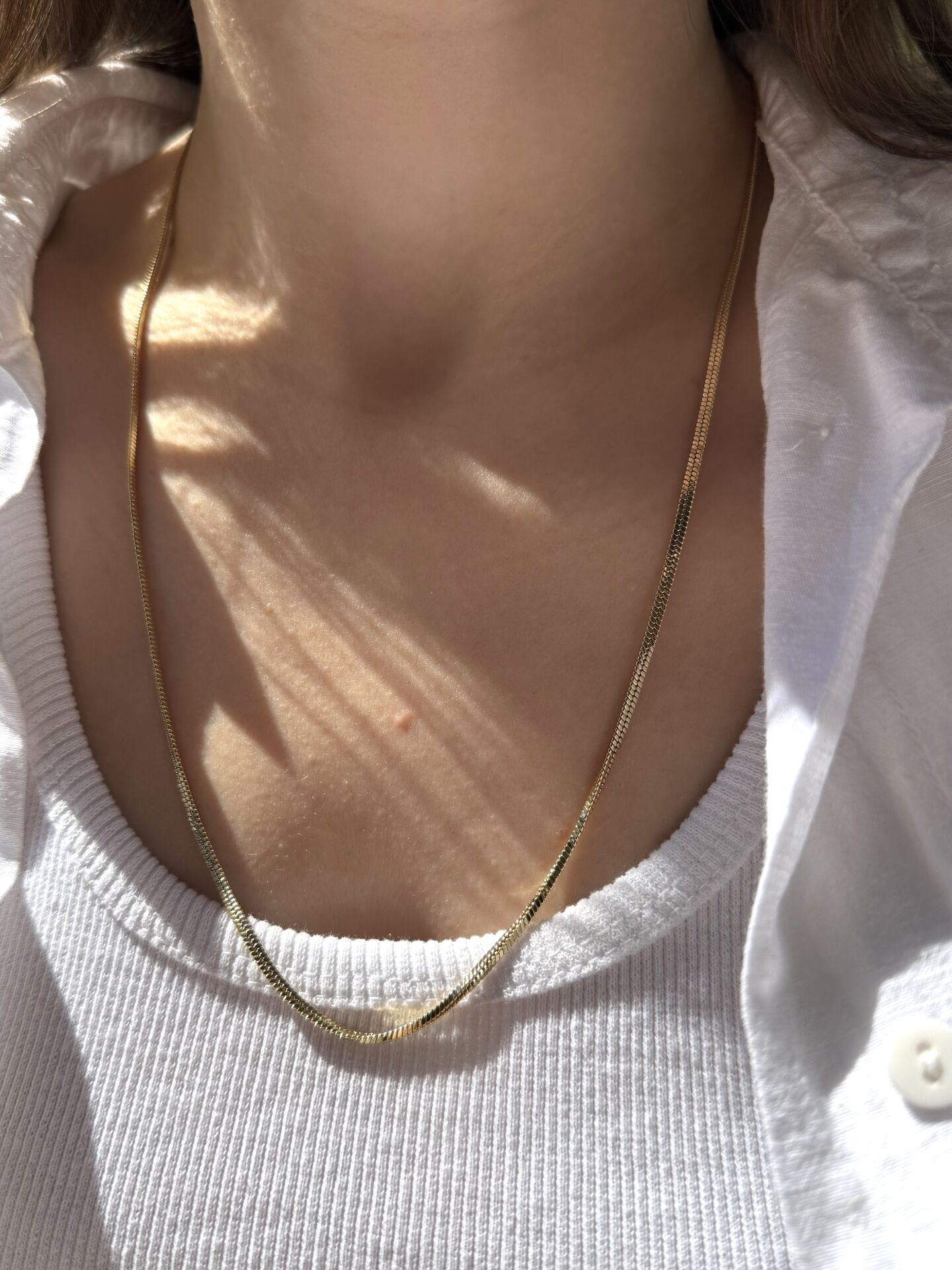 VIP Yılan Sırtı Zincir Kolye 60 cm 14K