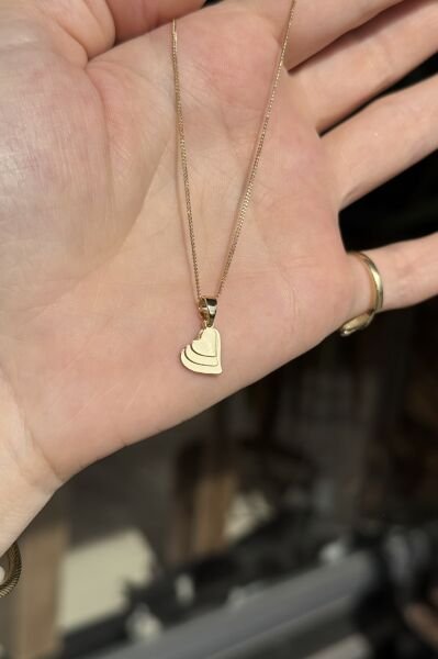 VIP 3 Pul Kalpli Kolye 45 cm 14K