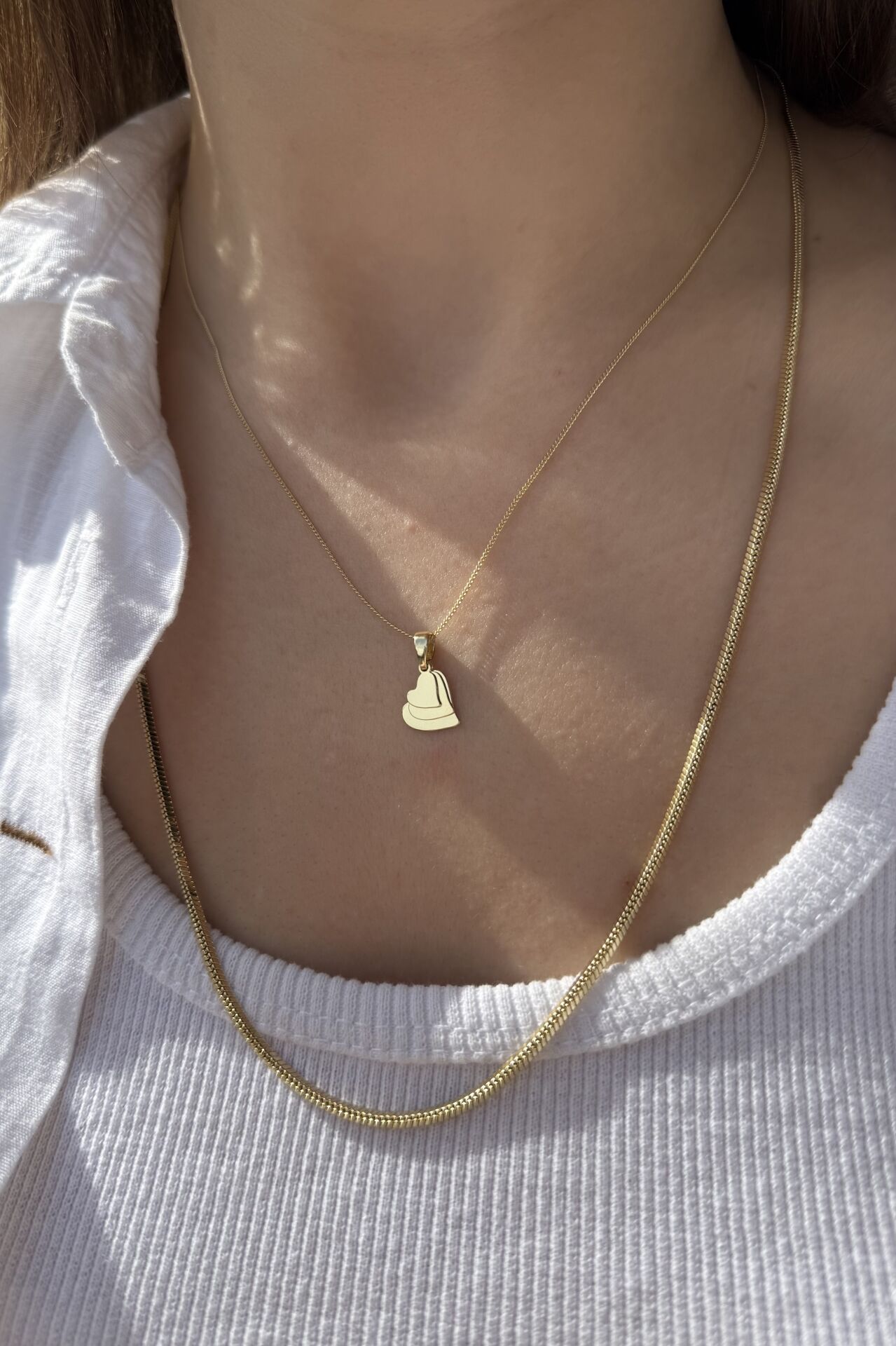 VIP 3 Pul Kalpli Kolye 45 cm 14K