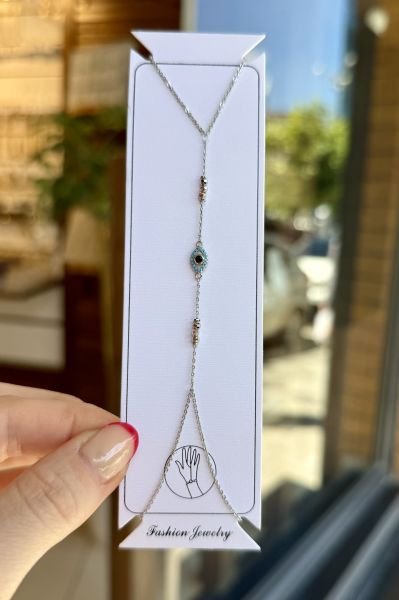 Dorikalı Göz Detay Şahmeran Gümüş Renk