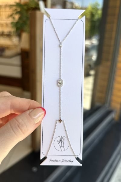 Gömme Taşlı Plaka Üzeri Yıldız Detay Şahmeran Gümüş Renk