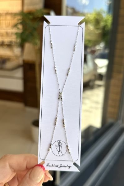 Sıra Top Detaylı Şahmeran Gümüş Renk