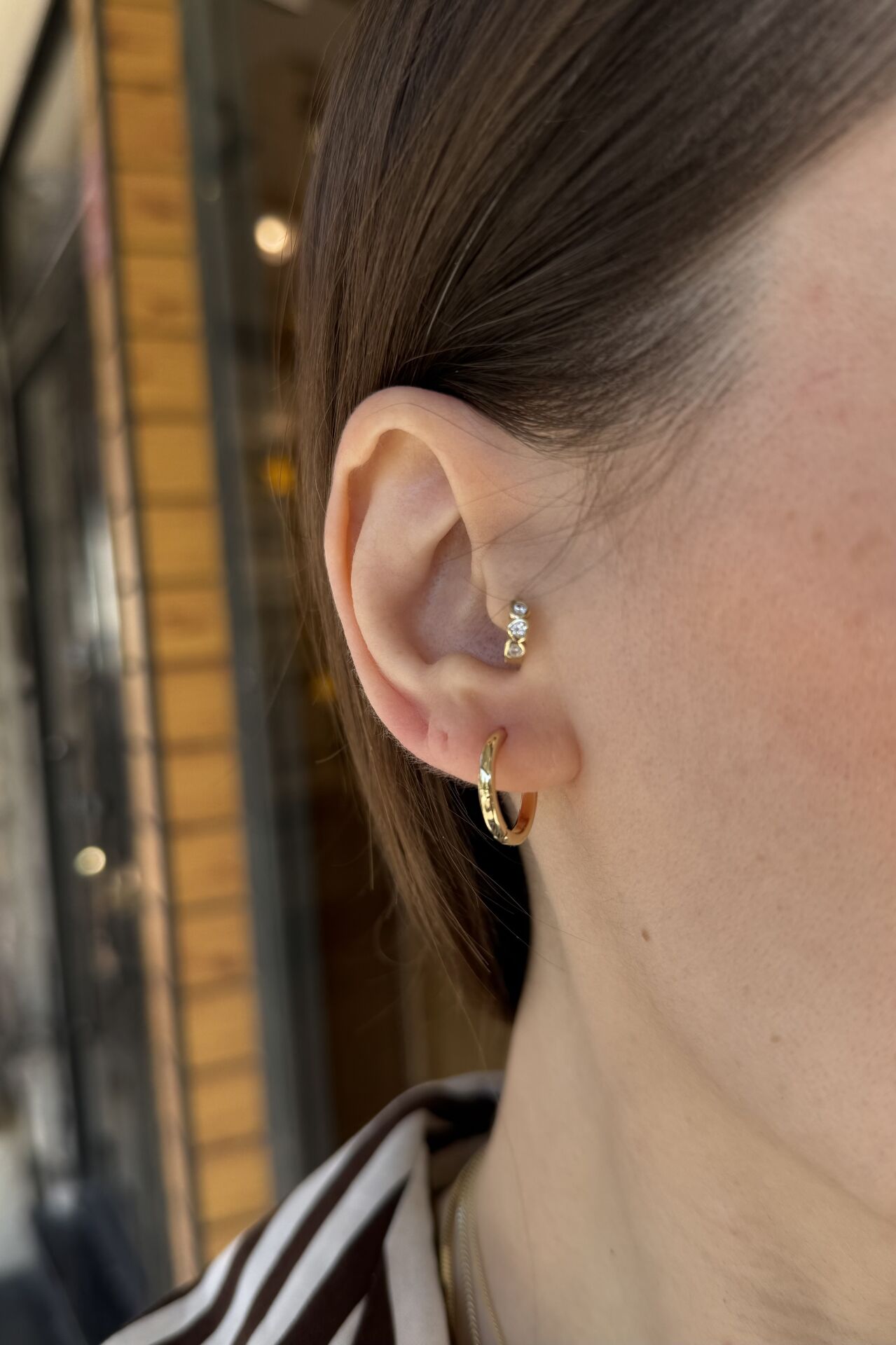 VIP İnce Halka Küpe 14K