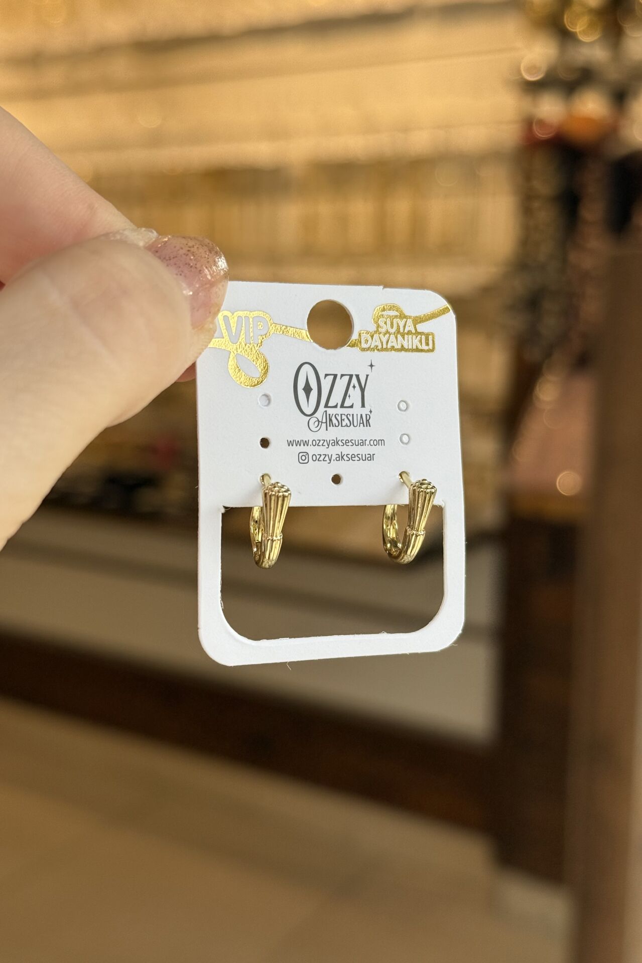 VIP Tomurcuklu Oval Halka Küpe 14K