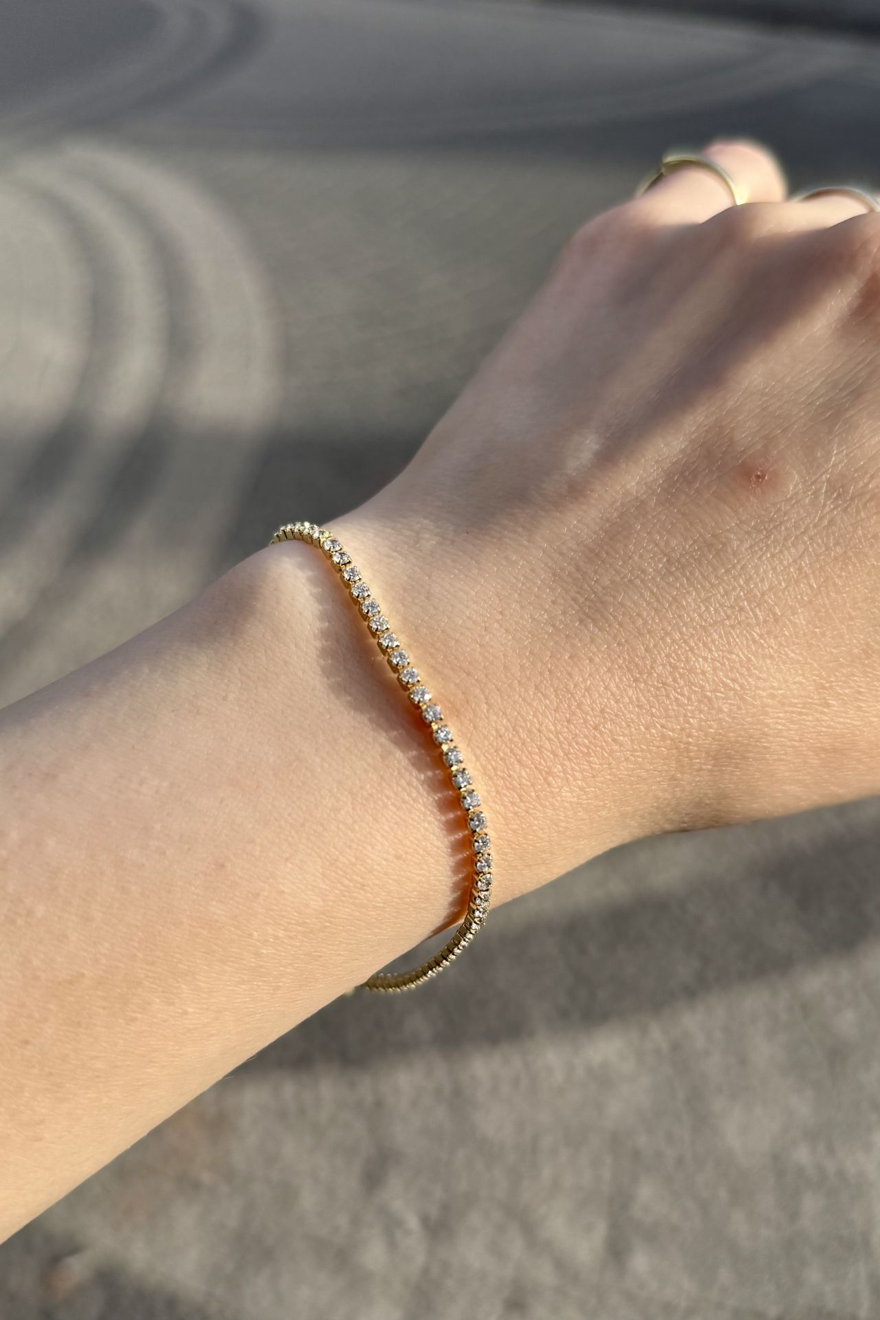 VIP İnce Su Yolu Bileklik 17 + 2 cm 14K