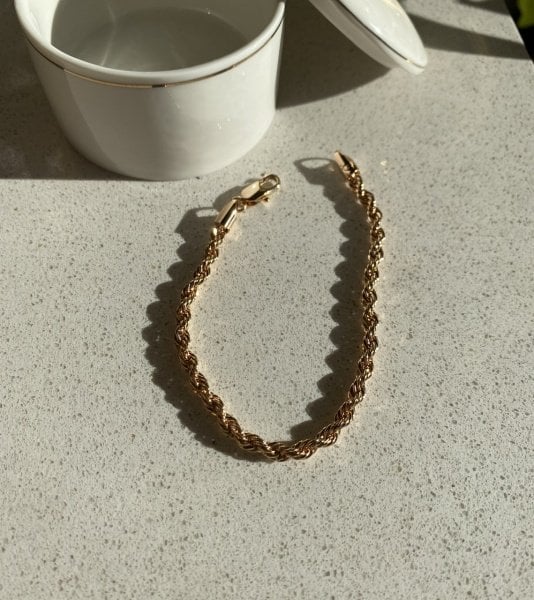 VIP Seri İnce Burgu Bileklik 19 cm