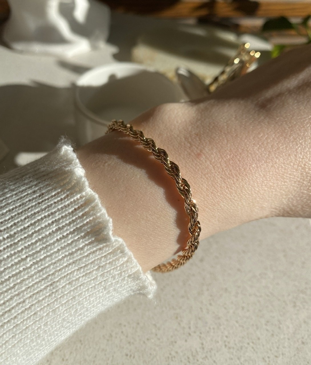 VIP Seri İnce Burgu Bileklik 19 cm