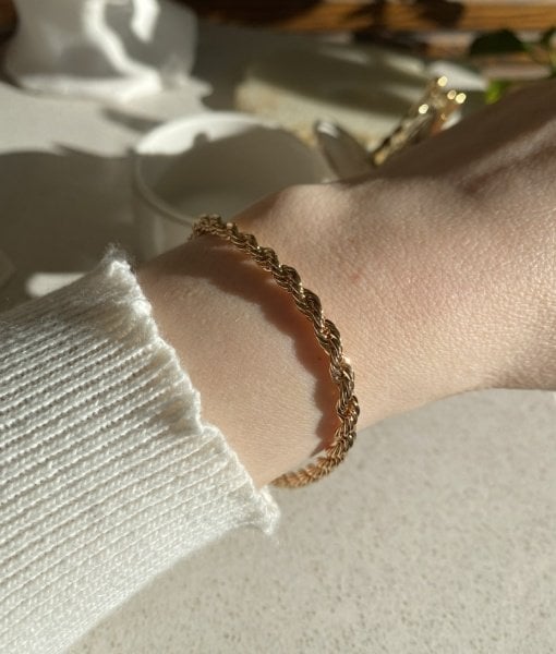 VIP Seri İnce Burgu Bileklik 19 cm