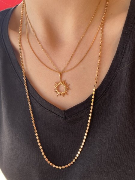 VIP Seri Pullu Uzun Kolye 70 cm