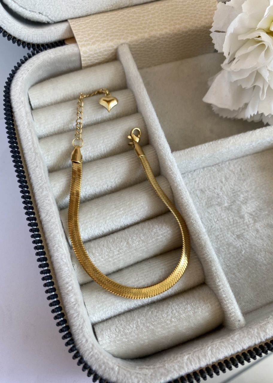 Çelik İtalyan Zincir Bileklik 17 + 5 cm