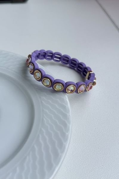 Renkli Taşlı Porselen Kaplama Bileklik