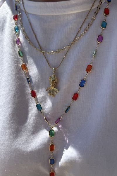 Hareketli Japon Balığı Çelik Kolye 45 cm