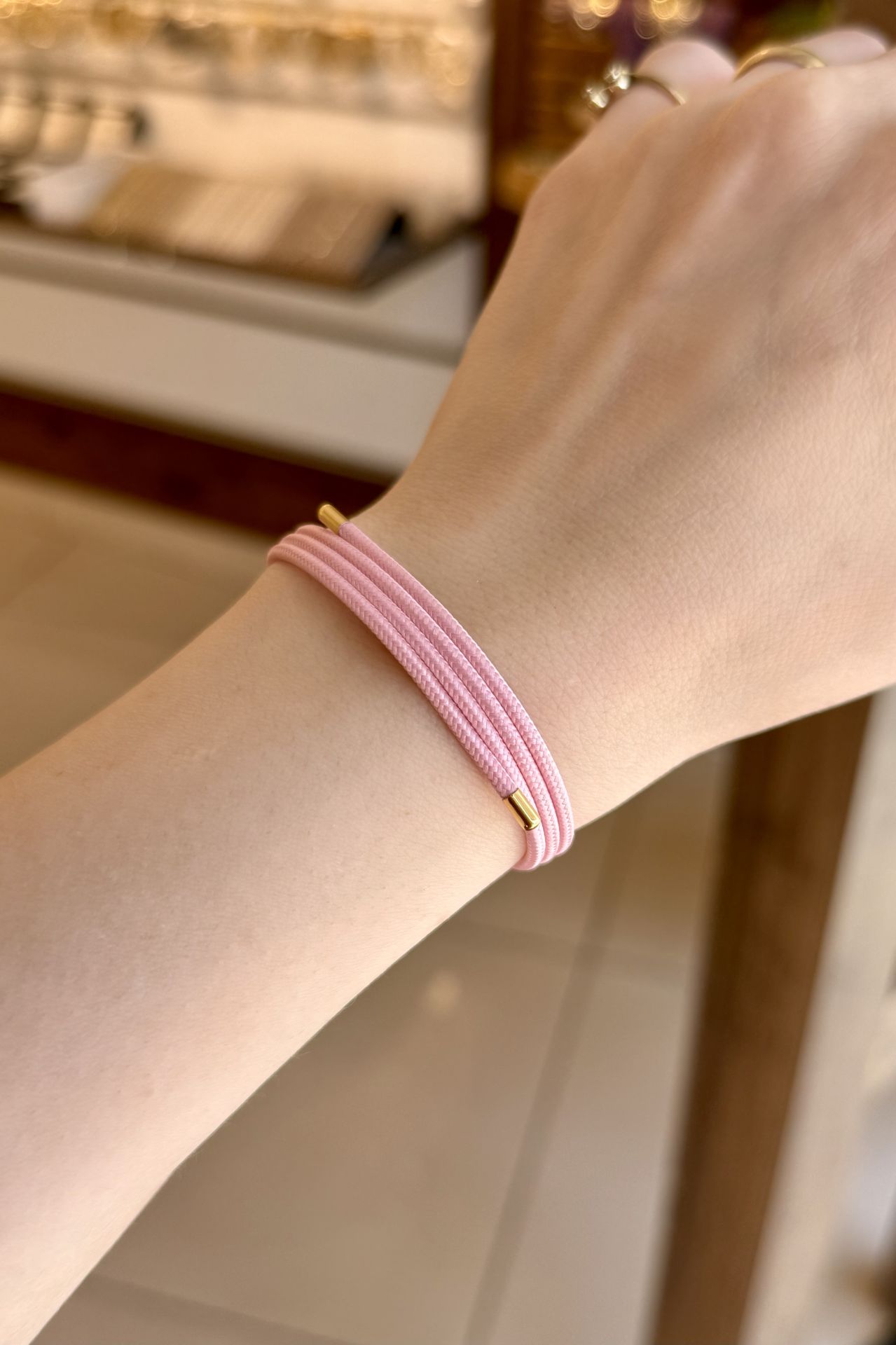 Sarılabilen Mıknatıslı Bileklik Halhal Kolye Pembe