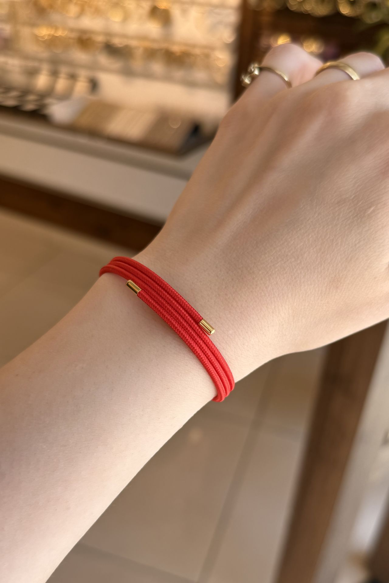 Sarılabilen Mıknatıslı Bileklik Halhal Kolye Kiremit