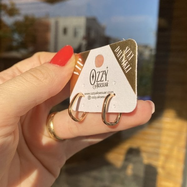 VIP Seri Küçük Oval Küpe