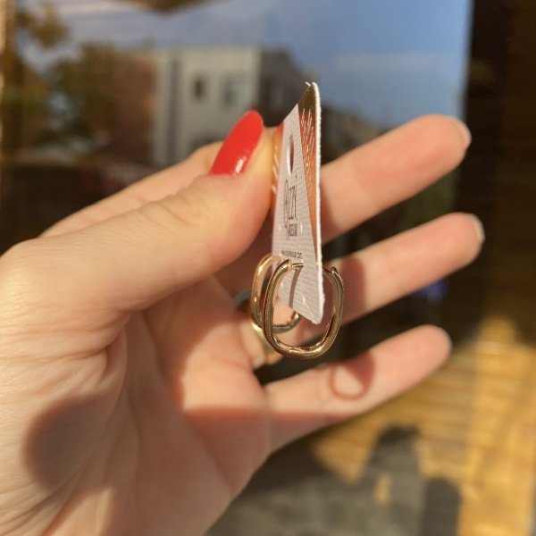 VIP Seri Küçük Oval Küpe