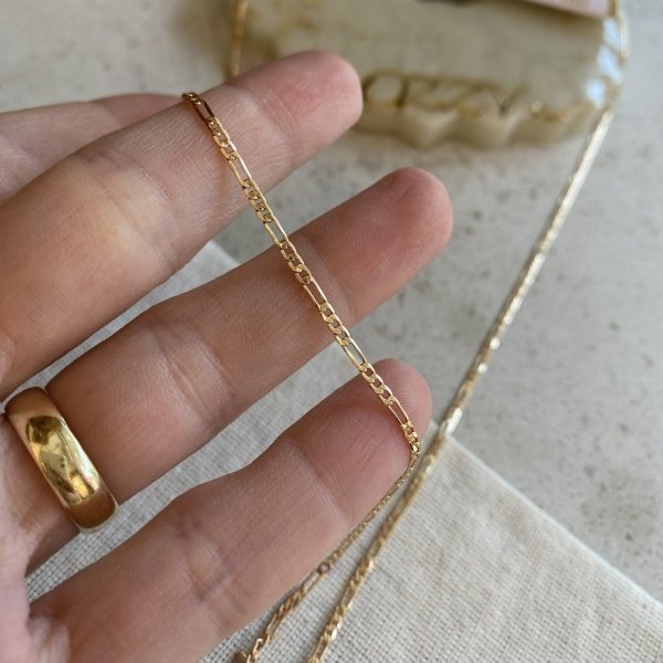 VIP Seri İnce Figaro Zincir Kolye 60 cm