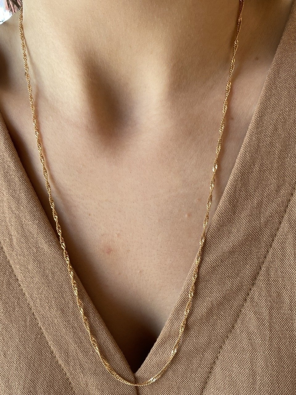 VIP Seri İnce Burgu Zincir Kolye