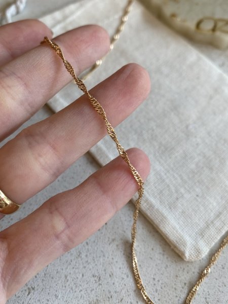 VIP Seri İnce Burgu Zincir Kolye