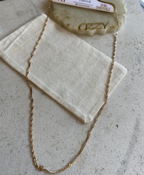 VIP Seri İnce Burgu Zincir Kolye