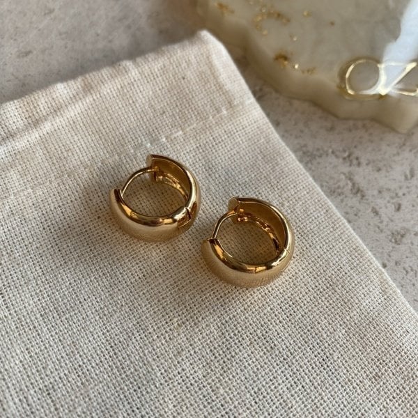 Orta Boy Geniş Halka Küpe