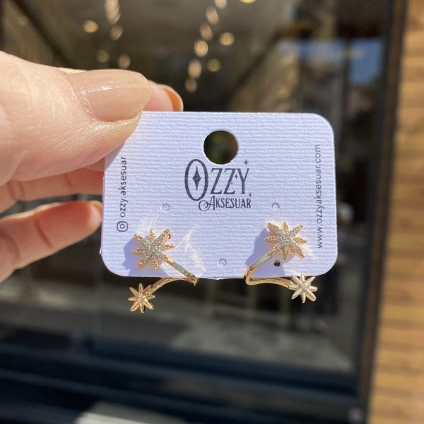 Kıvrımlı Kuzey Yıldızı Küpe