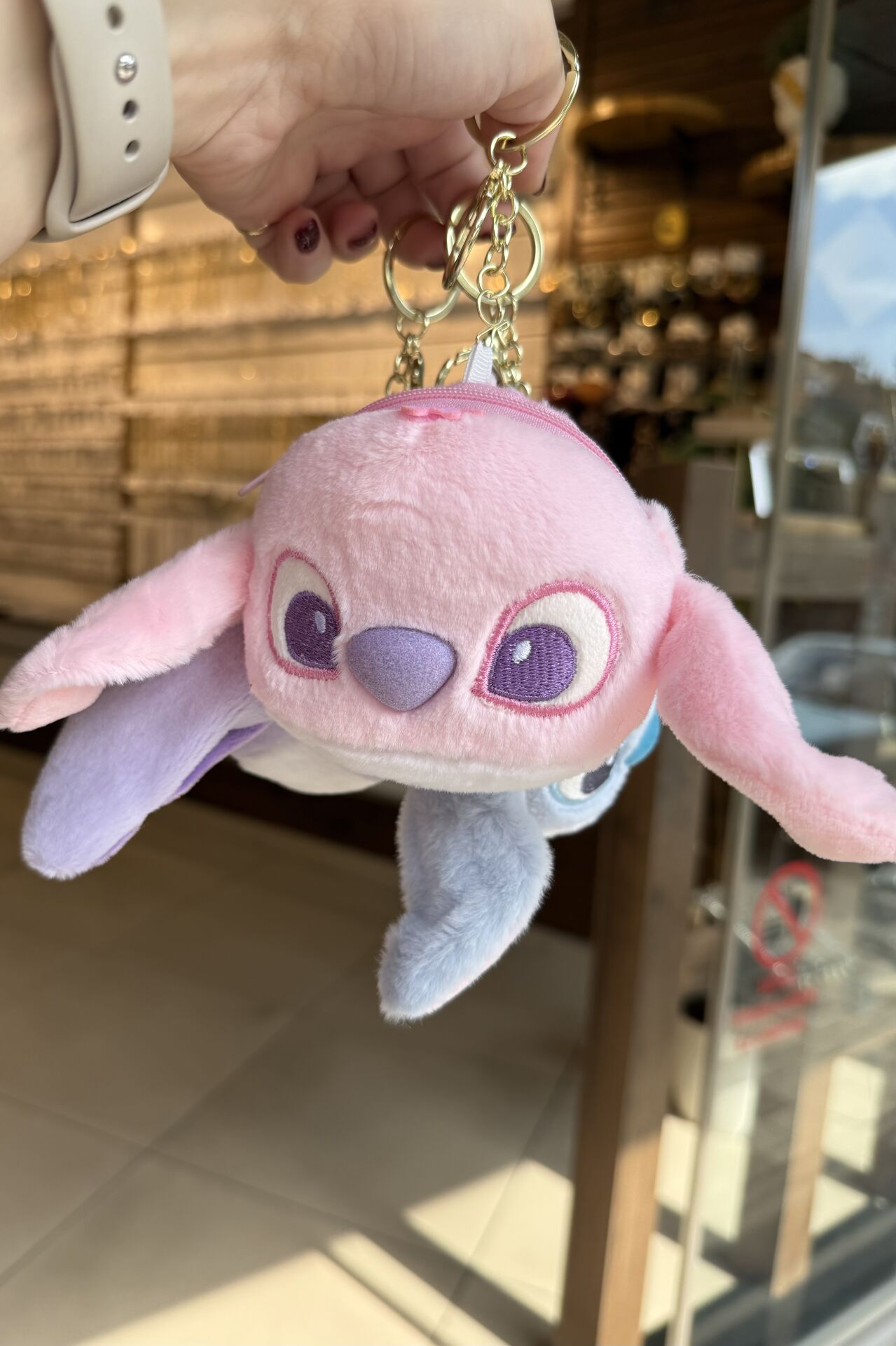 Peluş Stitch Cüzdan Çanta Charmı Anahtarlık