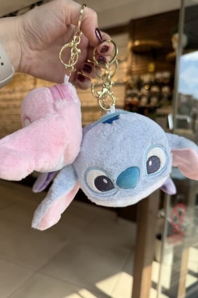 Peluş Stitch Cüzdan Çanta Charmı Anahtarlık