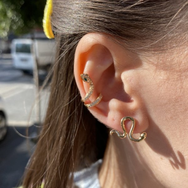 VIP Seri Yılan Earcuff