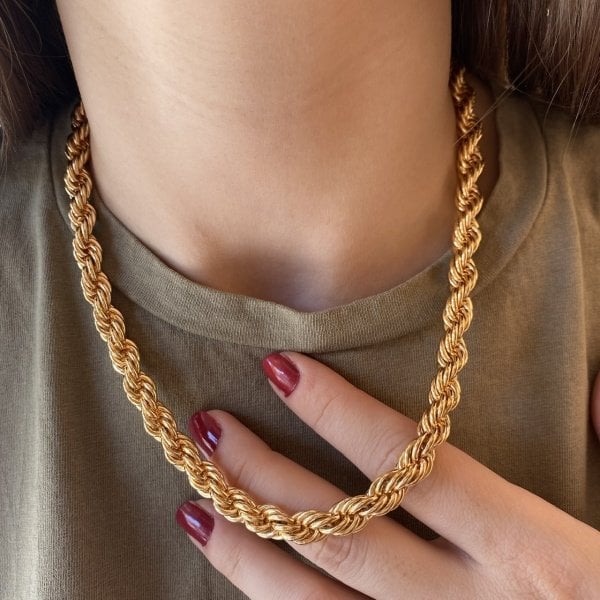 Kalın Burgu Kolye 45 cm