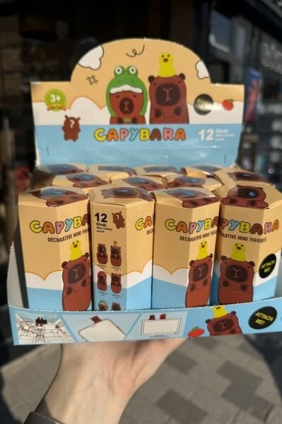 Kapibara Serisi Telefon Tablet Figürü Süpriz Kutu