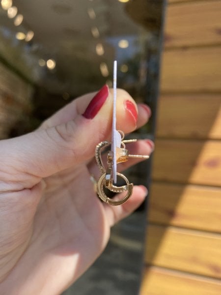 Damla Model 3'lü Set Küpe