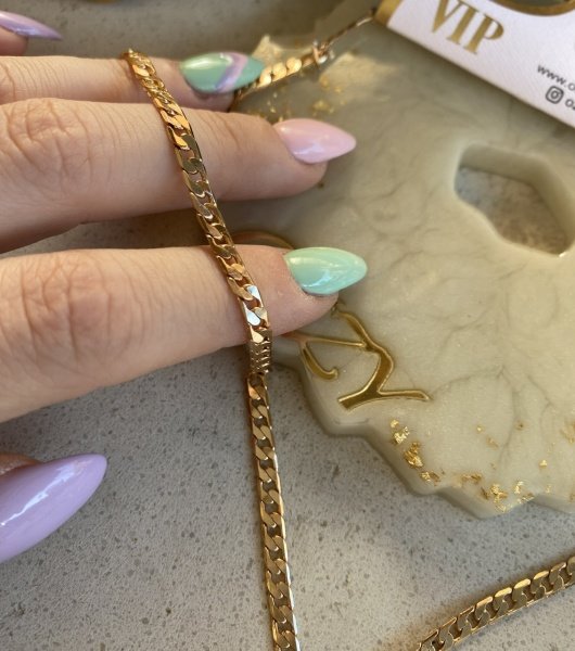 VIP Seri Ezme Zincir Kolye 60cm