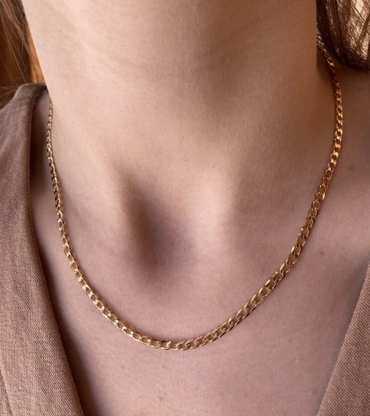 VIP Seri Ezme Zincir Kolye 45 cm