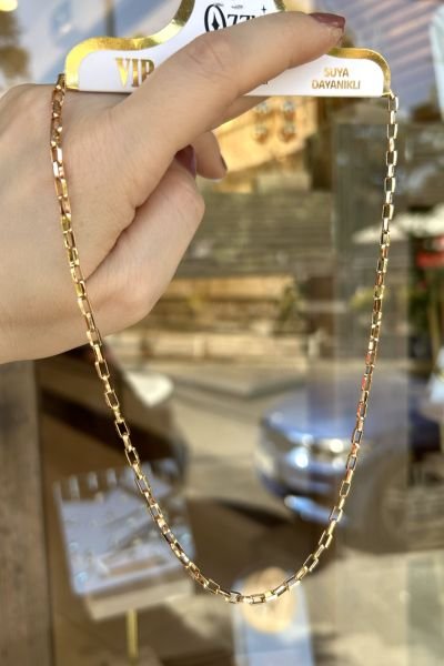 VIP Kutu Zincirli Kolye 45 cm