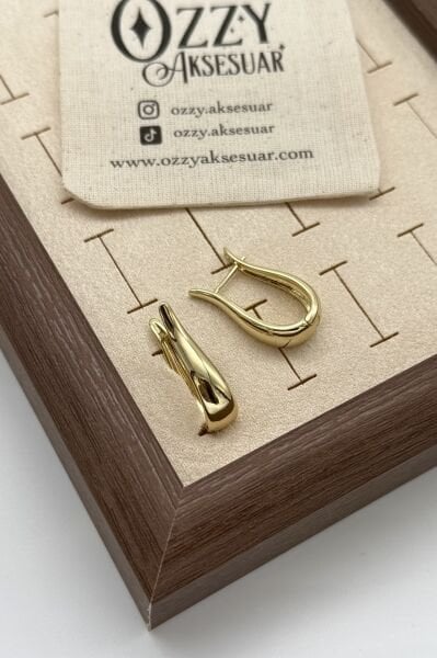 VIP Seri Lale Halka Küpe 14K