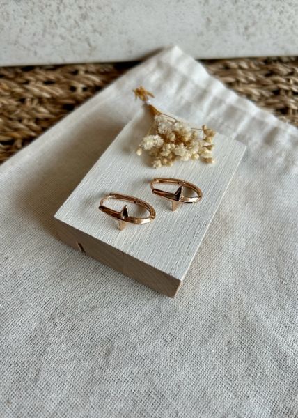 VIP Seri Kuzey Yıldız Model Oval Halka Küpe